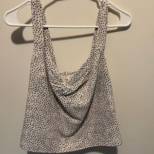 Polka Dot Sleeveless Top